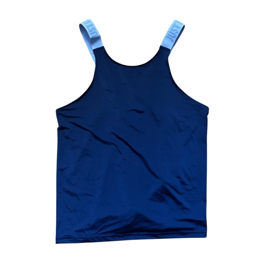 Nike Just Do It Loose Fit Tank Top Womens Size Small Navy Blue Dri-fit Active